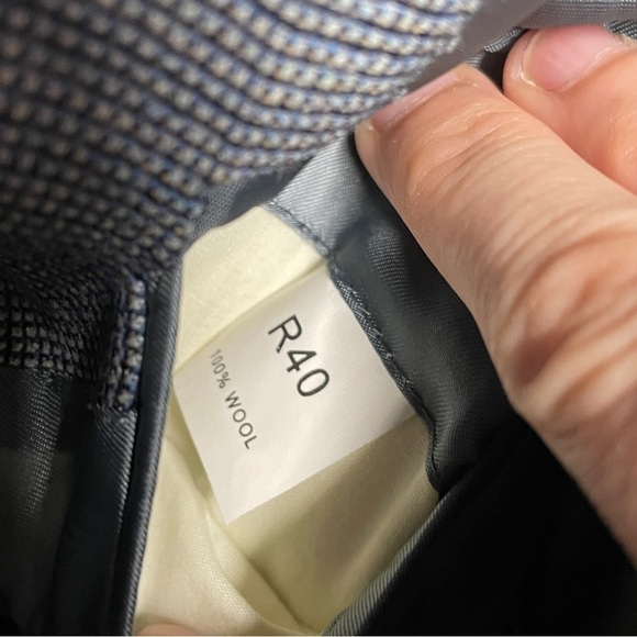 Jos. A Bank Signature Collection Wool Silk 3 Button Blazer 40R Blue - Picture 3 of 9